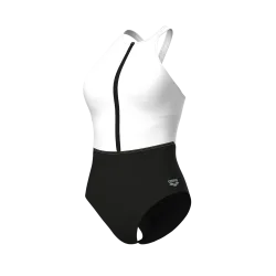 Arena W Arena Swimsuit Silvia Cross Back Figurformender Badeanzug Damen, mehrfarbig, Grösse: D 44