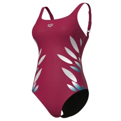 Arena W Arena Swimsuit Marta Wing Back C Cup Figurformender Badeanzug Damen, rot, Grösse: D 36