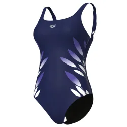 Arena W Arena Swimsuit Marta Wing Back C Cup Figurformender Badeanzug Damen, blau, Grösse: D 40