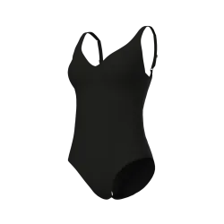 Arena W Arena Swimsuit Victoria U Back Solid Badeanzug Damen, schwarz, Grösse: D 40