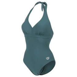 Arena W Arena Swimsuit Alessia Clip Back Figurformender Badeanzug Damen, blau, Grösse: D 40
