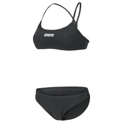 Arena W Arena Bikini Bandeau Solid Bikini Set Damen, schwarz, Grösse: D 40