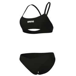 Arena W Arena Bikini Bandeau Solid Bikini Set Damen, schwarz, Grösse: D 38