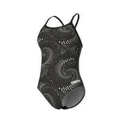 Arena W Arena Fireflow Swimsuit Lightdrop Back Badeanzug Damen, schwarz, Grösse: D 36