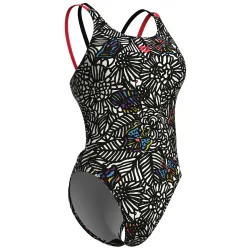 Arena W Arena Colors Book Swimsuit Swim Tech Multi Badeanzug Damen, mehrfarbig, Grösse: D 34