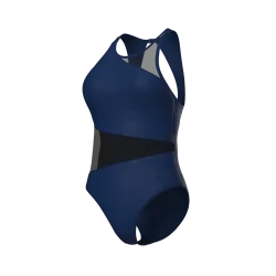 Arena W Arena Mesh Angle Swimsuit Vent Back B Badeanzug Damen, blau, Grösse: D 44