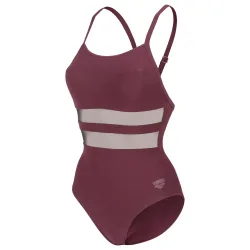Arena W Arena Mesh Equals Swimsuit Back B Badeanzug Damen, rot, Grösse: D 34