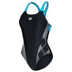 Arena W Arena Lily Swimsuit Swim Pro Back Lb Badeanzug Damen, schwarz, Grösse: D 38