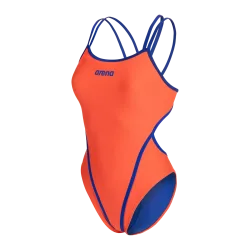 Arena W Arena Solid Swimsuit Double Cross Back Damen, mehrfarbig, Grösse: D 32