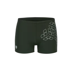 Arena M Arena Kikko Graphic Swim Short Swim Short Herren, grün, Grösse: D 4
