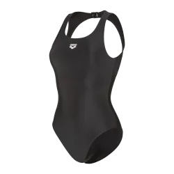Arena W Arena O Back Swimsuit Solid One Piece Badeanzug Damen, schwarz, Grösse: D 40
