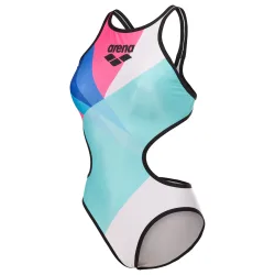 Arena W Arena One Placement Swimsuit Tech Back Badeanzug Damen, mehrfarbig, Grösse: D 36