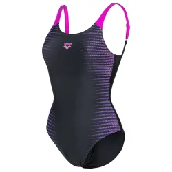 Arena W Arena Side Placement Swimsuit U Back B Badeanzug Damen, schwarz, Grösse: D 42