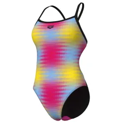 Arena W Arena Gradient Swimsuit Challenge Back Badeanzug Damen, mehrfarbig, Grösse: D 34