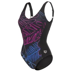 Arena W Arena Swimsuit Mia Wing Back Figurformender Badeanzug Damen, mehrfarbig, Grösse: D 40