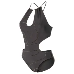 Arena W Arena Logotype Cutout Swimsuit Badeanzug Damen, schwarz, Grösse: XS