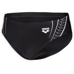 Arena M Arena Double Graphic Swim Briefs Swim Slip Herren, schwarz, Grösse: D 5