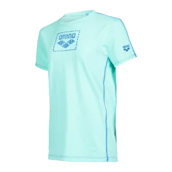 Arena Unisex Jr Arena S/S Swim Shirt UV Shirt unisex, blau, Grösse: 128