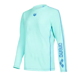 Arena Unisex Jr Arena L/S Swim Shirt UV Shirt unisex, blau, Grösse: 140