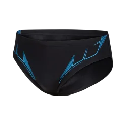 Arena M Arena Graphic Swim Briefs Swim Slip Herren, schwarz, Grösse: D 6