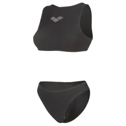 Arena W Arena Scuba Bikini Crop Top Bikini Set Damen, schwarz, Grösse: XS