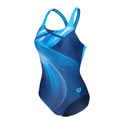 Arena W Arena Jellyfish Swimsuit Swim Pro Back Badeanzug Damen, blau, Grösse: D 34