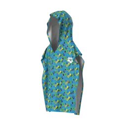 Arena Kids Terry Printed Poncho Bademantel