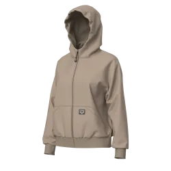 W  Brushed Hooded F/Z Jacket As