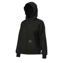 W  Brushed Hooded F/Z Jacket As