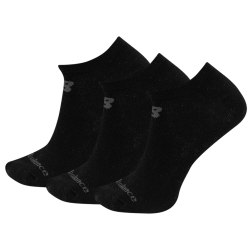 New Balance New Balance NB PF Cotton Flat Knit No Show Socks 3 Pair unisex, schwarz, Grösse: M  unisex, schwarz, Grösse: M