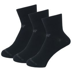New Balance New Balance NB PF Cotton Flat Knit Ankle Socks 3 Pair unisex, schwarz, Grösse: M  unisex, schwarz, Grösse: M