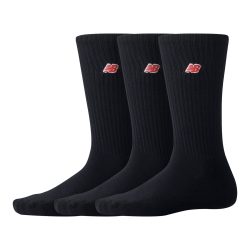 New Balance New Balance NB Patch Logo Crew 3 Pair unisex, schwarz, Grösse: L  unisex, schwarz, Grösse: L