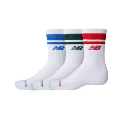 New Balance New Balance Everyday Stripe Midcalf 3 Pack unisex, mehrfarbig, Grösse: XL  unisex, mehrfarbig, Grösse: XL