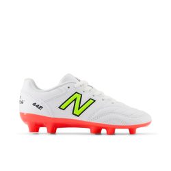 New Balance Kids Y 442 Academy FG Jnr Seasonal Nockenschuhe unisex, weiss, Grösse: 28