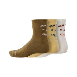 New Balance New Balance Graphics QTR Crew Socks 3 Pack unisex, mehrfarbig, Grösse: S  unisex, mehrfarbig, Grösse: S