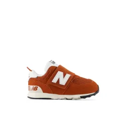 New Balance Kids 574 Newb Hook & Loop unisex, braun, Grösse: 21.5