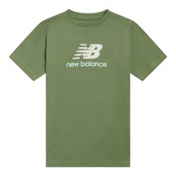 New Balance B NEW BALANCE JERSEY STACKED LOGO TEE  Jungen, grün, Grösse: 10-11 Years