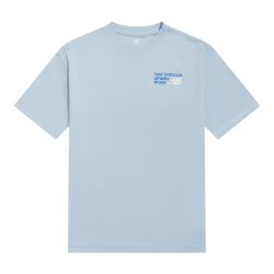 New Balance B NB Athletics Relaxed Premium Graphic Tee  Jungen, blau, Grösse: 7-8 Years