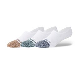 New Balance New Balance Active Invisible Socks 3 Pack unisex, weiss, Grösse: M  unisex, weiss, Grösse: M