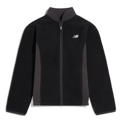 New Balance B Fleece Full Zip Jacket  Jungen, schwarz, Grösse: 9-10 Years