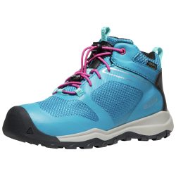KEEN Kids Y Wanduro Mid WP Wander-/Trekkingschuhe halbhoch, blau, Grösse: 32.5