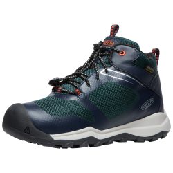KEEN Kids Y Wanduro Mid WP Wander-/Trekkingschuhe halbhoch, blau, Grösse: 38