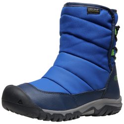 KEEN Kids Y Puffrider WP Winterschuhe, blau, Grösse: 32.5
