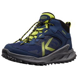 KEEN Kids Y Zionic Mid WP Wander-/Trekkingschuhe halbhoch, blau, Grösse: 32.5