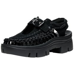 KEEN A Uneek PLT Mary Jane Freizeitsandalen unisex, schwarz, Grösse: 43