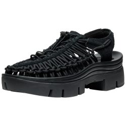 KEEN A Uneek PLT Freizeitsandalen unisex, schwarz, Grösse: 38.5