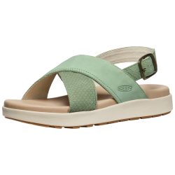 KEEN W Elle Luxe Cross Strap Freizeitsandalen Damen, grün, Grösse: 36