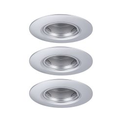 Paulmann 92113 Einbauleuchte 3er Set LED GU10 Chrom (matt)