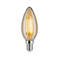 Paulmann 28705 LED EEK F (A - G) E14 Kerzenform 4.7 W = 37 W Gold (Ø x H) 35 mm x 98 mm 1 St.