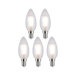 Paulmann 29095 LED EEK F (A - G) E14 Kerzenform 4.8 W Warmweiß (Ø x H) 35 mm x 98 mm Filament 5 St.